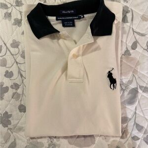 Ralph Lauren Cream Polo with Black Accents